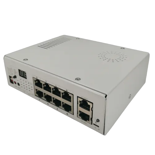 Ethernet коммутатор с функцией Passive PoE "Каракурт 8+2GM" (8*15W), корпус - металл