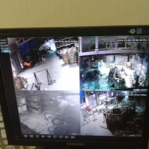 Установка видеонаблюдения на складе-2 Установка видеонаблюдения на складе-2
